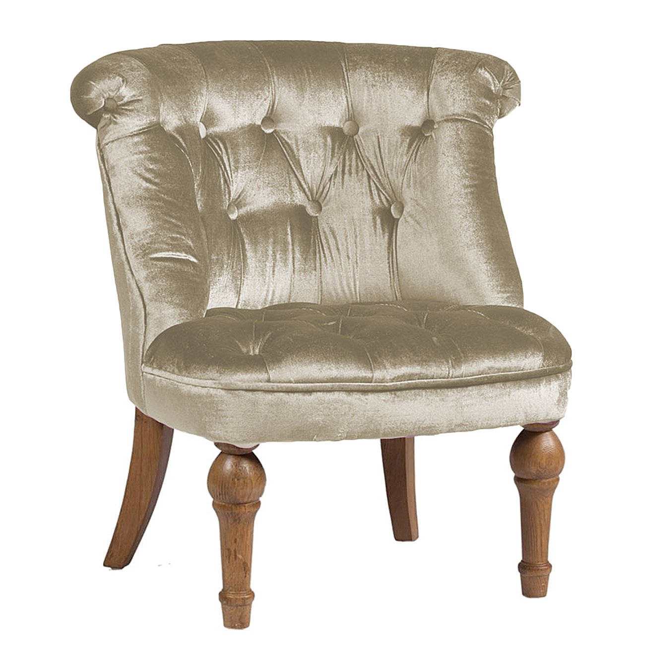 Кресло Sophie Tufted Slipper Chair Молочный Микровелюр Кресло Sophie Tufted Slipper Chair Молочный Микровелюр