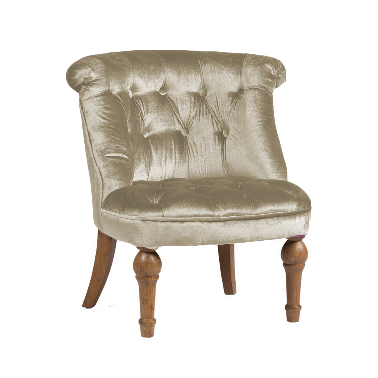 Кресло Sophie Tufted Slipper Chair Молочный Микровелюр Кресло Sophie Tufted Slipper Chair Молочный Микровелюр