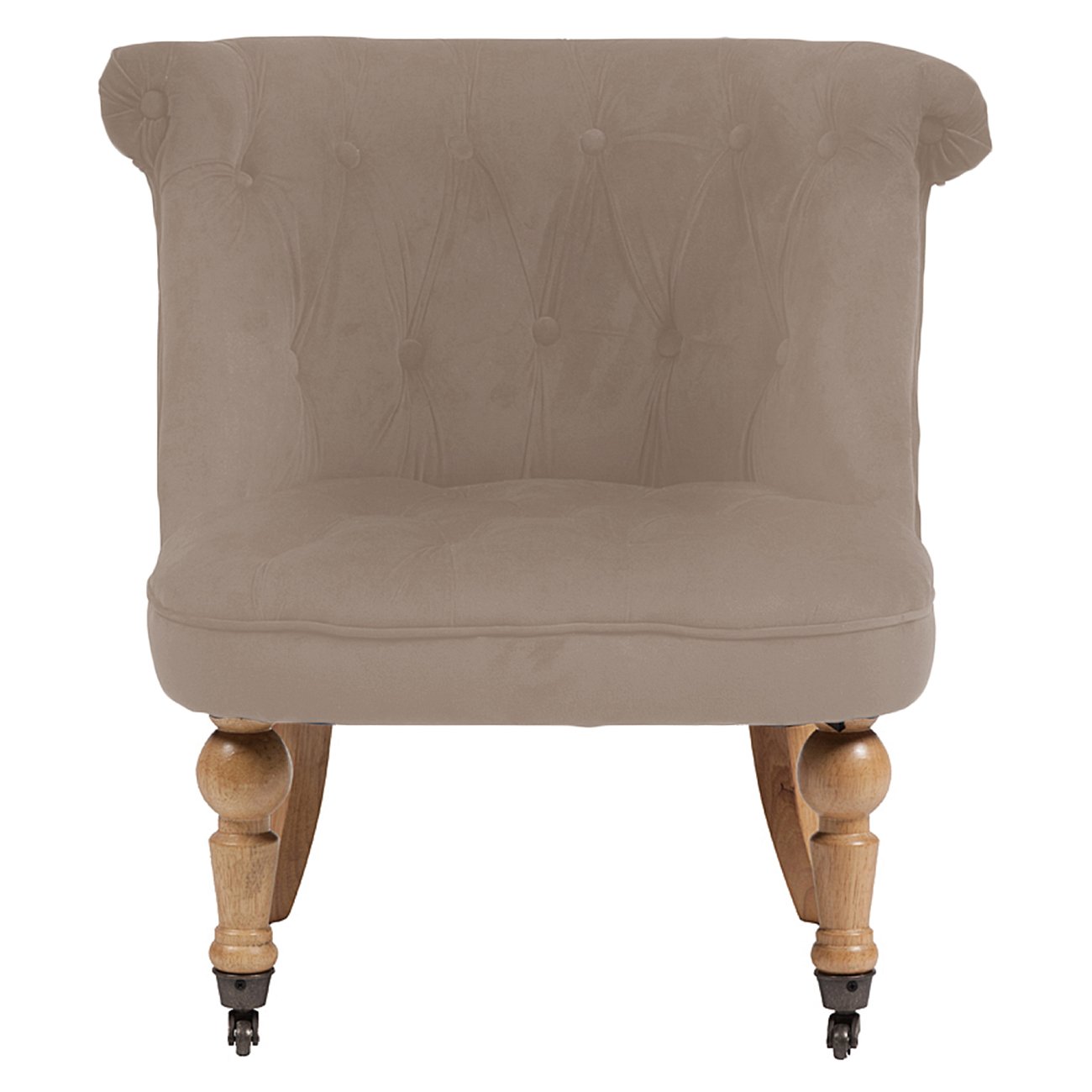 Кресло Amelie French Country Chair Бежевый Велюр Кресло Amelie French Country Chair Бежевый Велюр