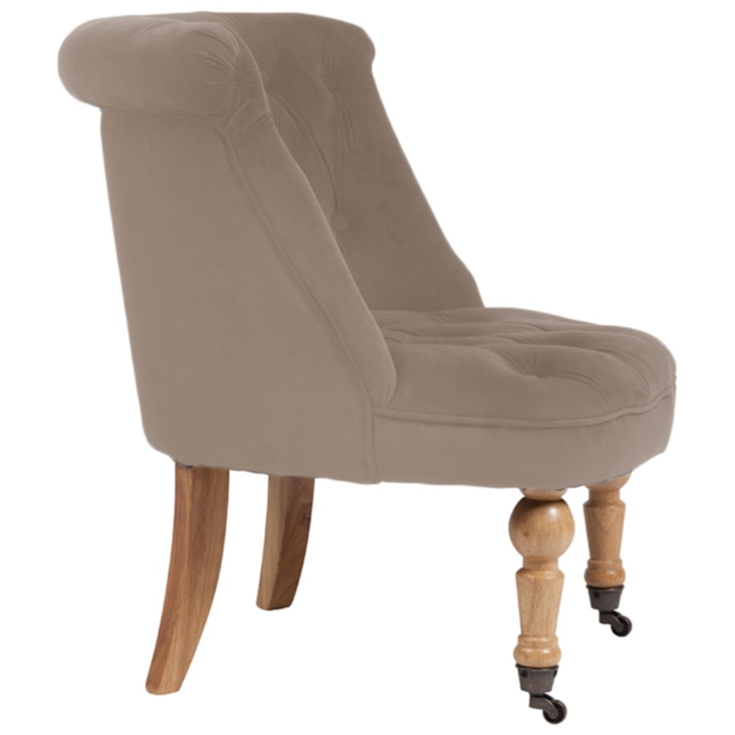 Кресло Amelie French Country Chair Бежевый Велюр Кресло Amelie French Country Chair Бежевый Велюр