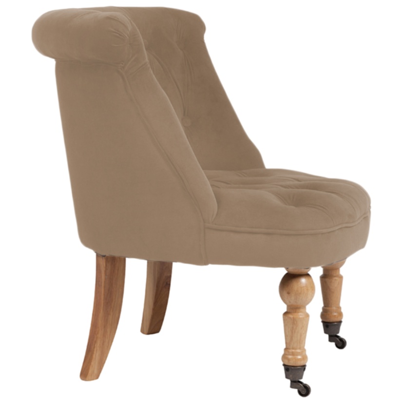 Кресло Amelie French Country Chair Светло-Коричневый Велюр Кресло Amelie French Country Chair Светло-Коричневый Велюр