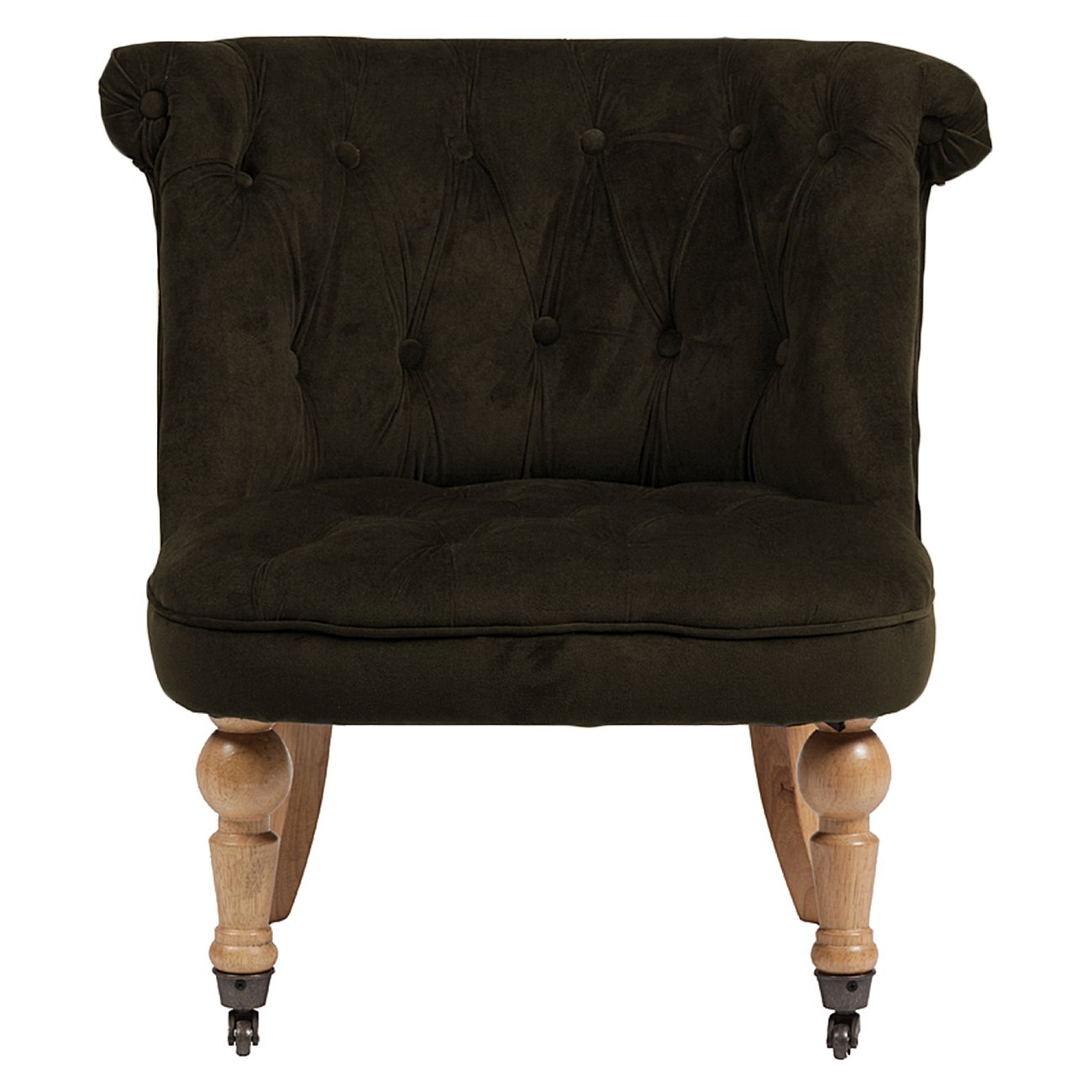 Кресло Amelie French Country Chair Серо-Коричневый Велюр Кресло Amelie French Country Chair Серо-Коричневый Велюр