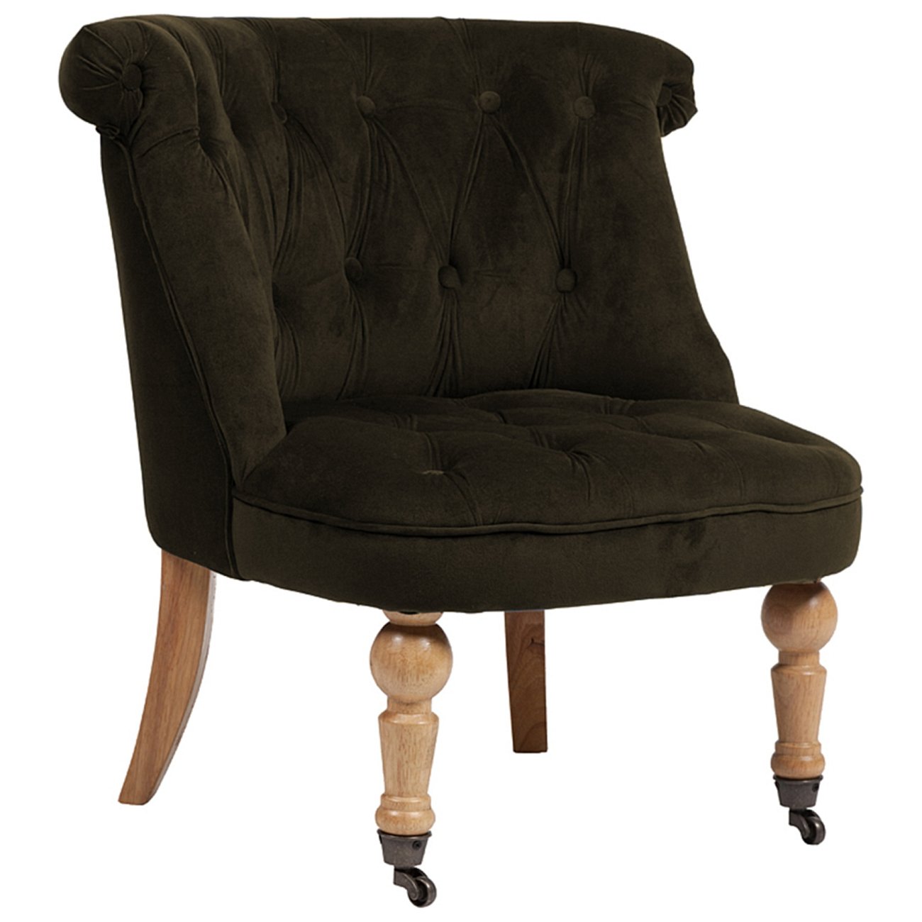 Кресло Amelie French Country Chair Серо-Коричневый Велюр Кресло Amelie French Country Chair Серо-Коричневый Велюр