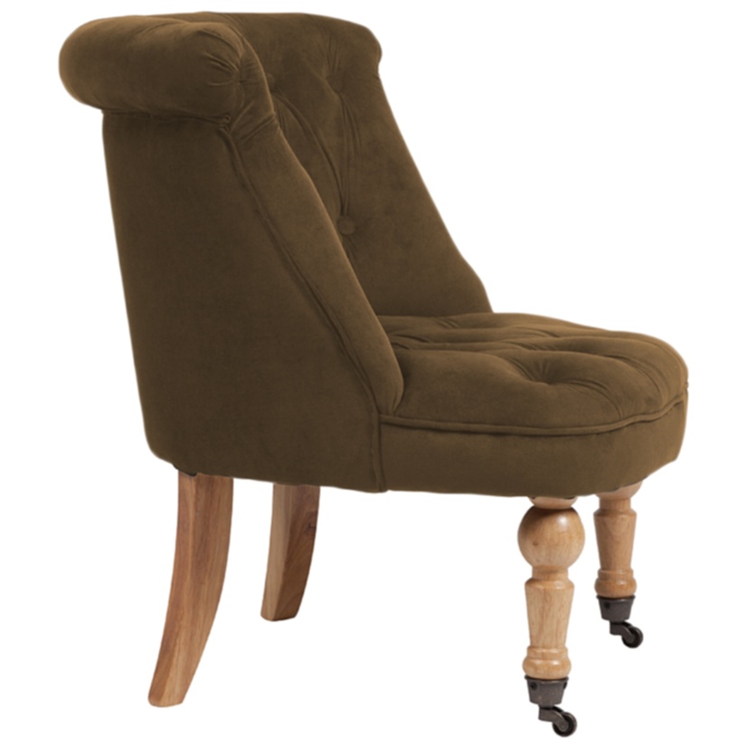 Кресло Amelie French Country Chair Тёмно- Коричневый Велюр М Кресло Amelie French Country Chair Тёмно- Коричневый Велюр М