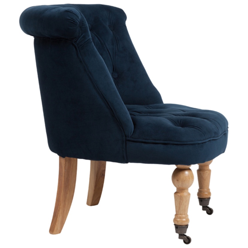 Кресло Amelie French Country Chair Синий Велюр М Кресло Amelie French Country Chair Синий Велюр М