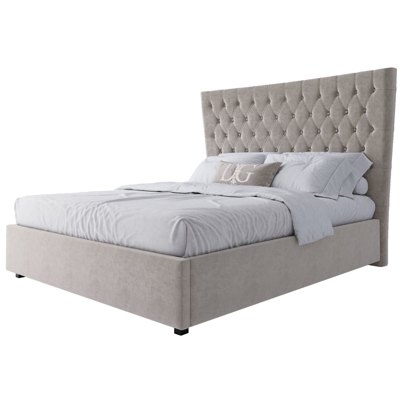 Кровать QuickSand 160х200 Велюр Светло-бежевый Кровать QuickSand 160х200 Велюр Светло-бежевый
