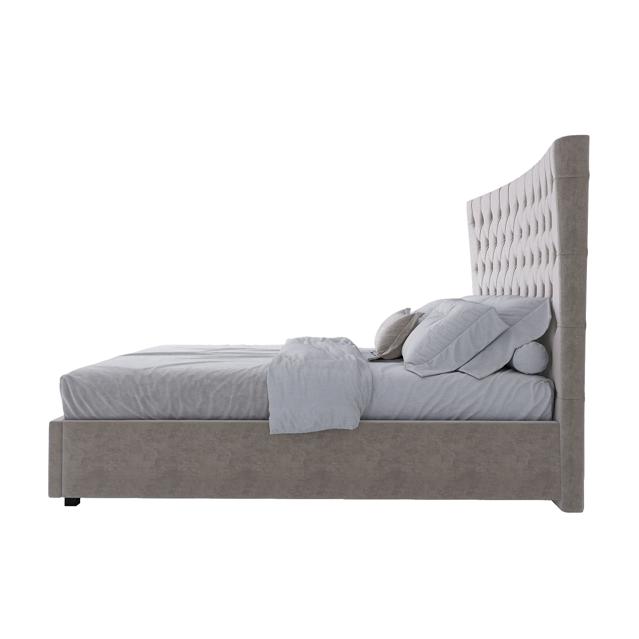 Кровать QuickSand 160х200 Велюр Светло-бежевый Кровать QuickSand 160х200 Велюр Светло-бежевый