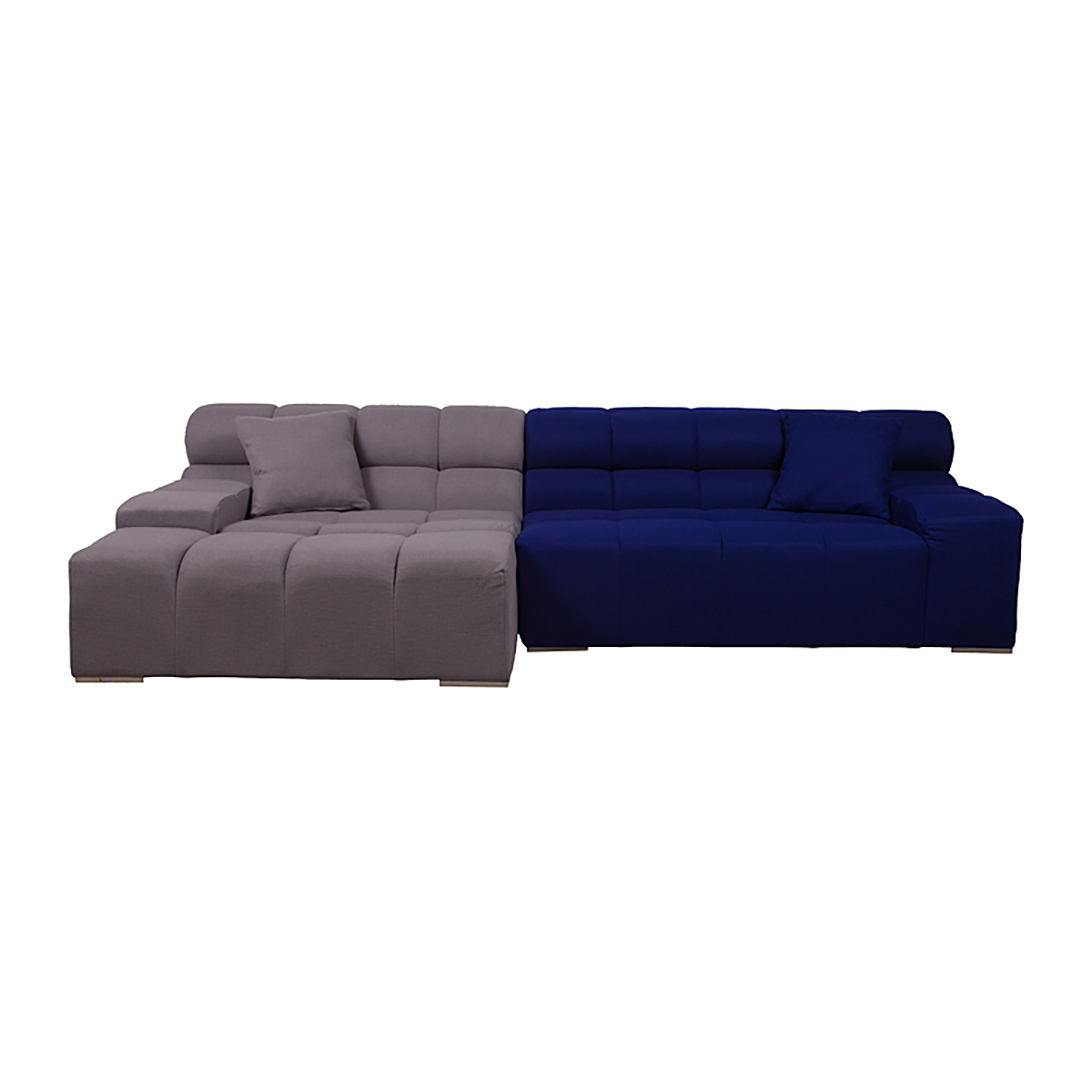 Диван Tufty-Time Sofa серо-синяя шерсть, коричневый Диван Tufty-Time Sofa серо-синяя шерсть, коричневый