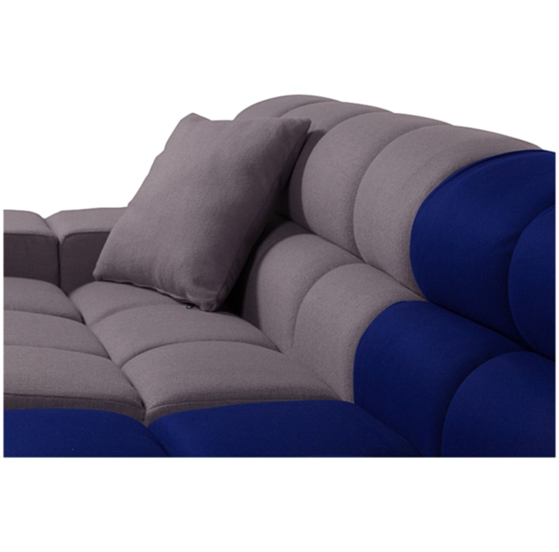 Диван Tufty-Time Sofa серо-синяя шерсть, коричневый Диван Tufty-Time Sofa серо-синяя шерсть, коричневый