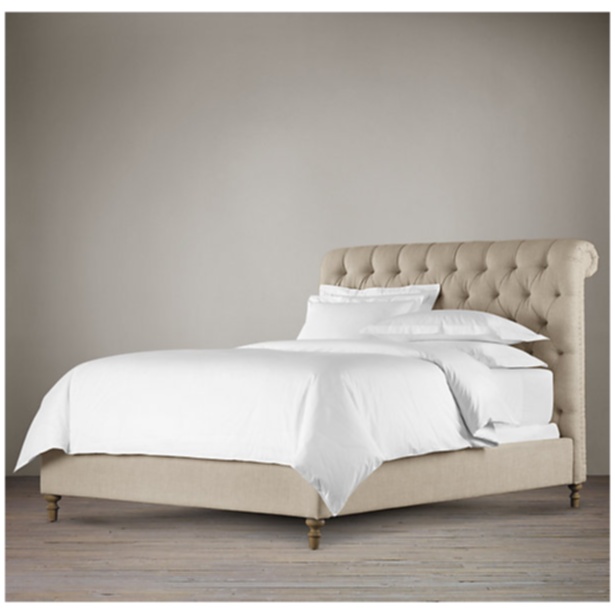 Кровать Chesterfield Fabric Sleigh Bed 160х200