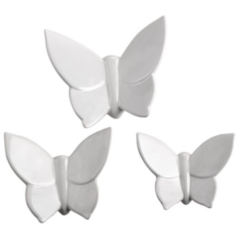 Декоративная бабочка Butterfly (белая) h14 (12*14*5) Белый - Декор - Декор стен купить Декоративная бабочка Butterfly (белая) h14 (12*14*5) Белый - Декор - Декор стен купить