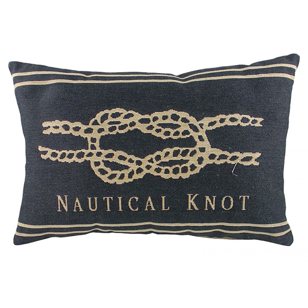 Подушка с морским узлом Nautical Knot Denim Подушка с морским узлом Nautical Knot Denim
