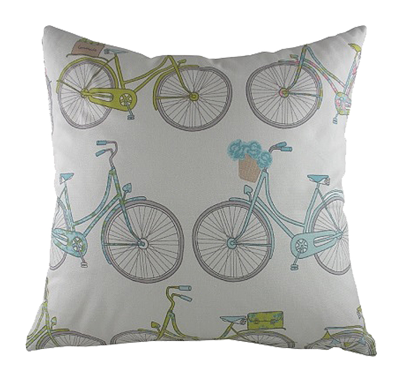 Подушка с велосипедами Summersdale Teal Подушка с велосипедами Summersdale Teal