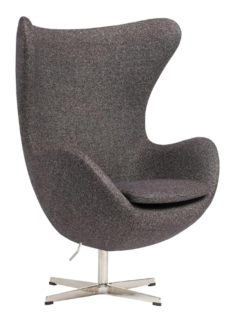 Кресло Egg Chair Серое 100% Кашемир Кресло Egg Chair Серое 100% Кашемир