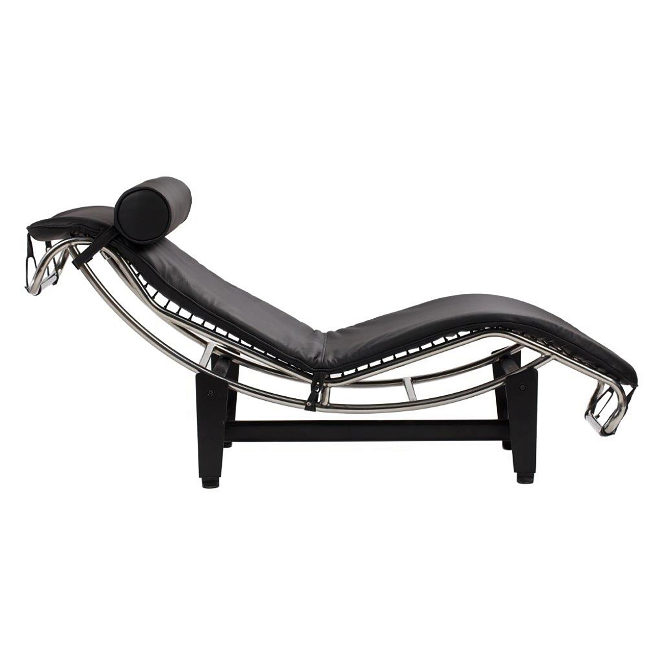 Кушетка Chaise Longue LC4 Черная Кожа Класса Премиум Кушетка Chaise Longue LC4 Черная Кожа Класса Премиум