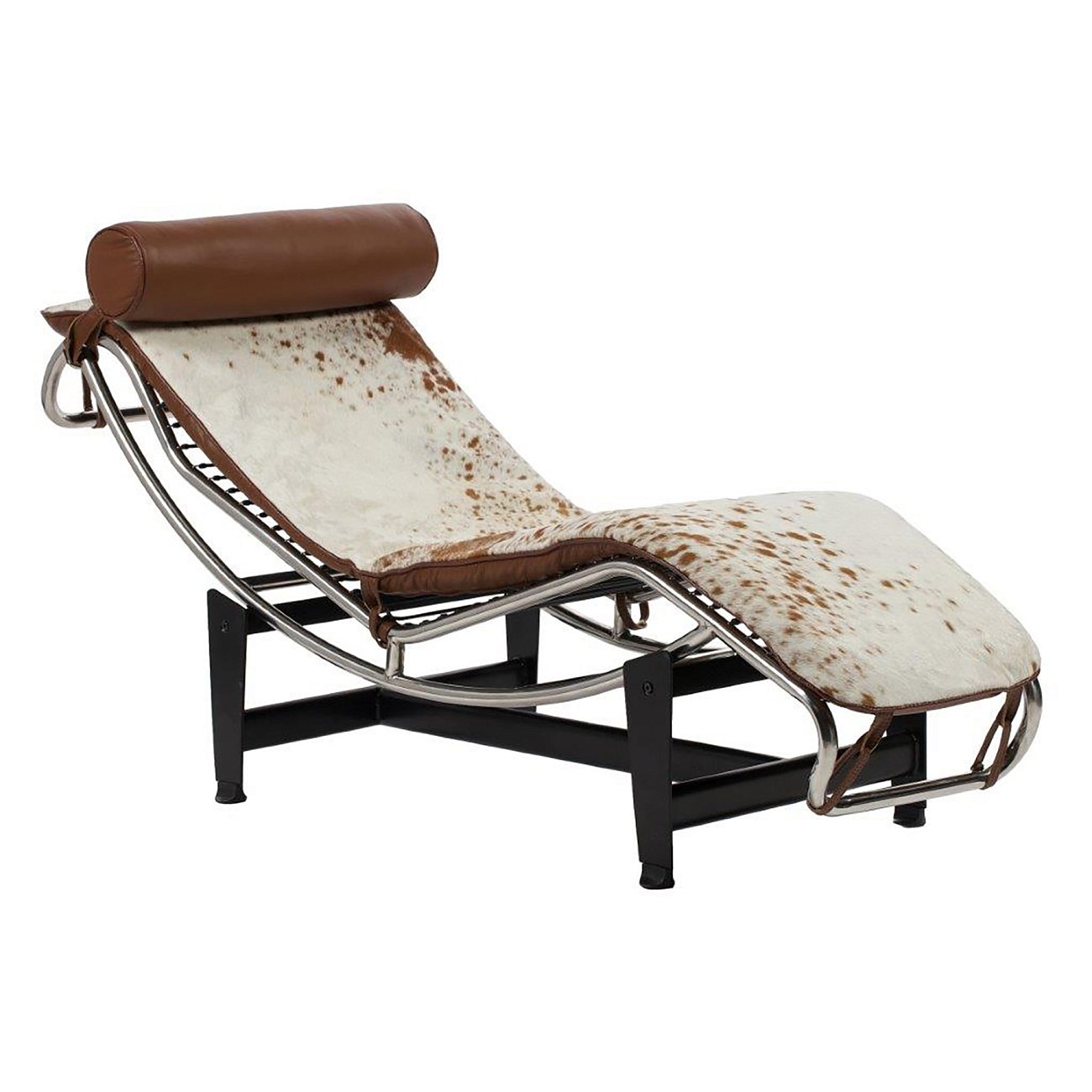 Кушетка Le Corbusier Chaise Lounge Pony Brown-White Кушетка Le Corbusier Chaise Lounge Pony Brown-White