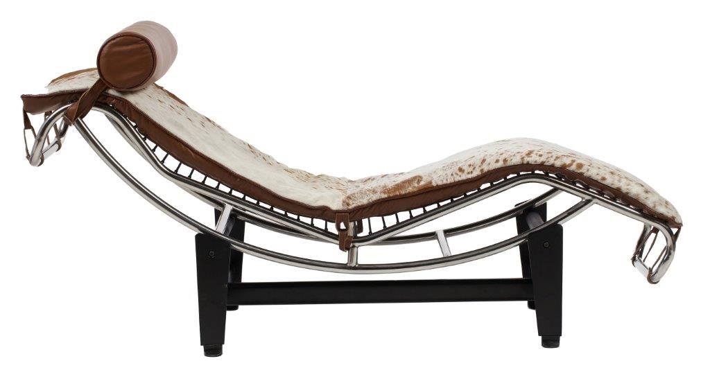 Кушетка Le Corbusier Chaise Lounge Pony Brown-White Кушетка Le Corbusier Chaise Lounge Pony Brown-White