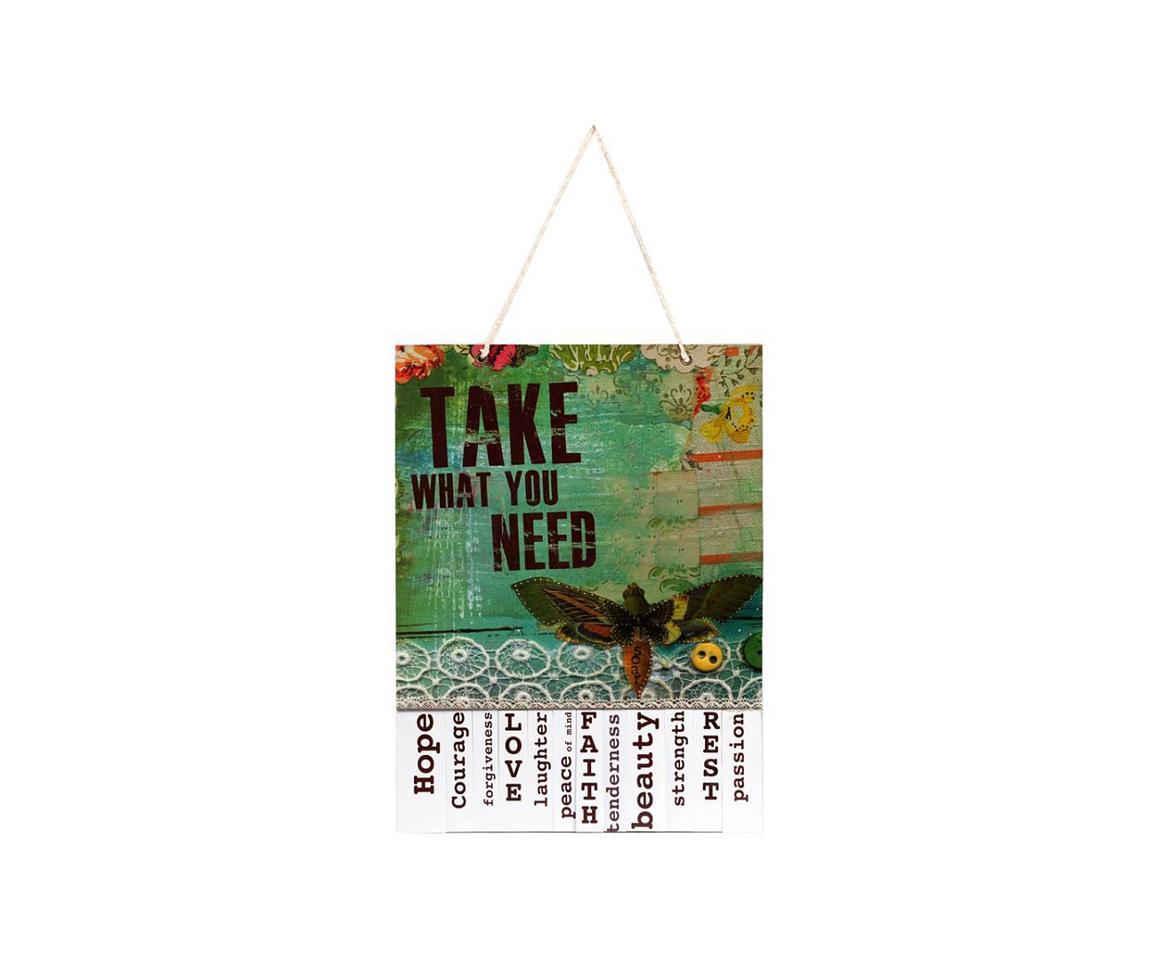 Предмет декора доска желаний Take What You Need Mint Предмет декора доска желаний Take What You Need Mint