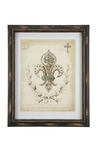 Картина в рамке Queen Sketchs Fleur de Lys Картина в рамке Queen Sketchs Fleur de Lys