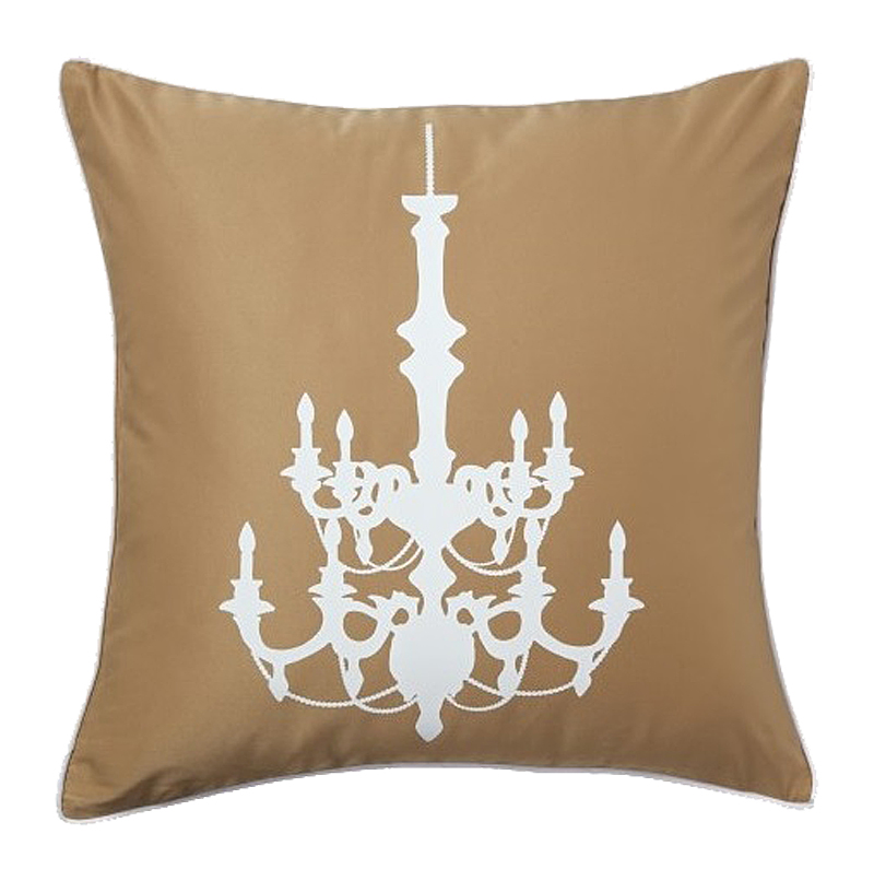 Подушка с рисунком канделябра Chandelier Mustard Подушка с рисунком канделябра Chandelier Mustard