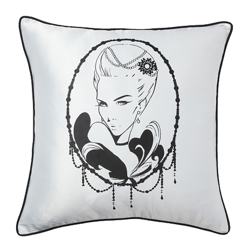 Подушка с рисунком Intriguer White Подушка с рисунком Intriguer White