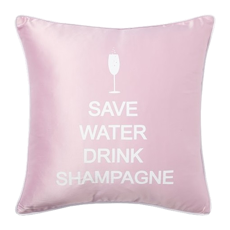 Подушка с надписью Save Water Drink Shampagne Подушка с надписью Save Water Drink Shampagne