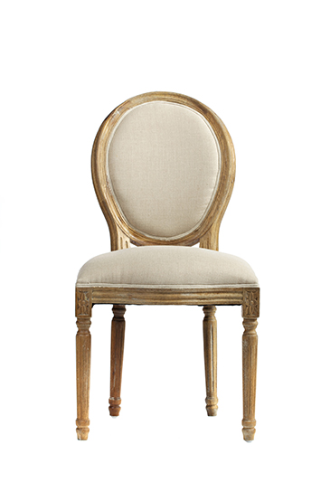 Стул Vintage French Round Кремовый Лен Стул Vintage French Round Кремовый Лен