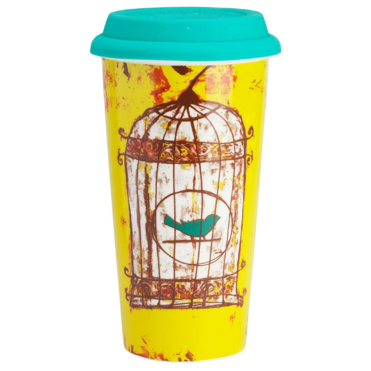 Термостакан с силиконовой крышкой Bird in Cage Термостакан с силиконовой крышкой Bird in Cage