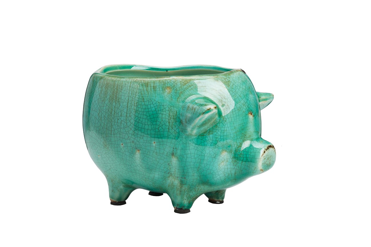 Цветочный горшок Pig Planter Голубой Цветочный горшок Pig Planter Голубой