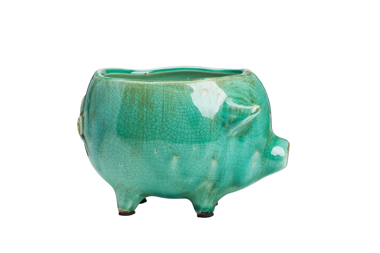 Цветочный горшок Pig Planter Голубой Цветочный горшок Pig Planter Голубой