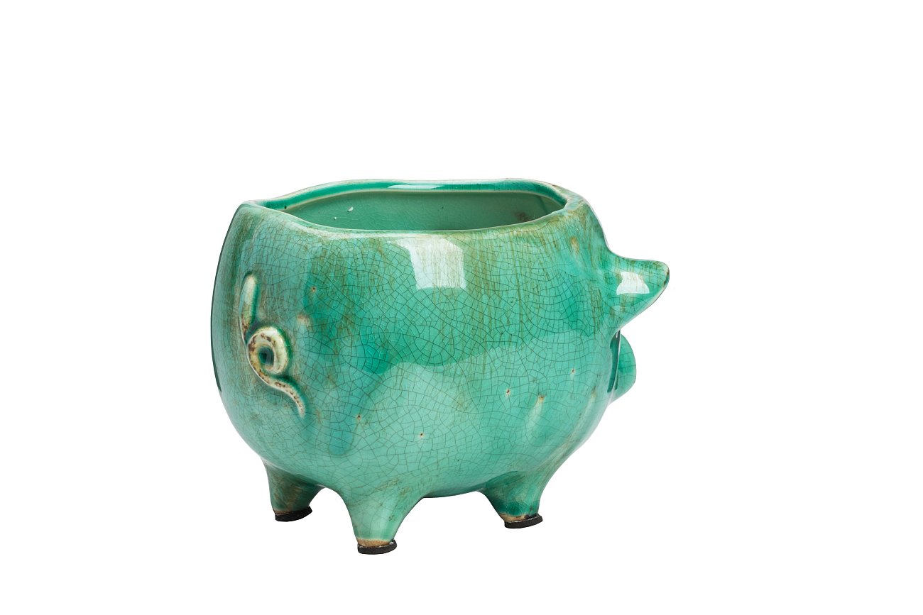Цветочный горшок Pig Planter Голубой Цветочный горшок Pig Planter Голубой