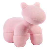 Детское кашемировое кресло мягкое розовое Pony Chair