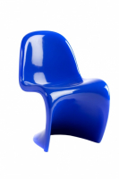 Стул дизайнерский пластиковый синий Pantone