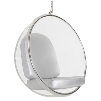 Подвесное кресло круглое серебро Bubble Chair
