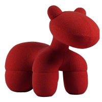 Детское кресло мягкое красное Pony Chair