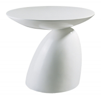 Приставной столик дизайнерский белый асимметричный Parabel Side Table