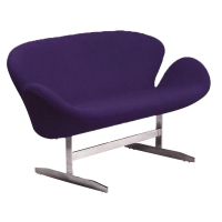Диван Swan Sofa прямой фиолетовый