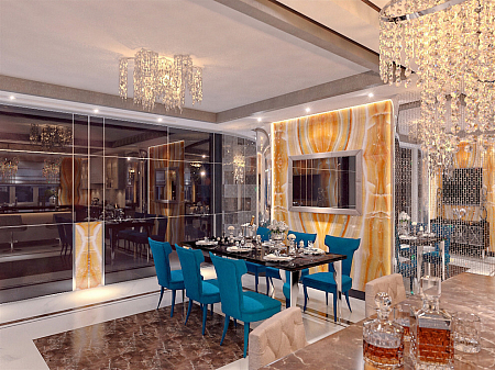 Интерьер в современном стиле, проект «LUXURY»