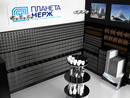 Интерьер кафе и ресторана в современном стиле, проект «Магазин нержавеющей стали»