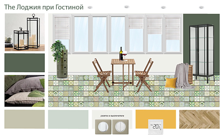 Интерьер в скандинавском стиле, проект «Москва, Малая Филевская»