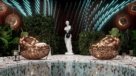Интерьер в современном стиле, проект «The Aphrodite's Chair»