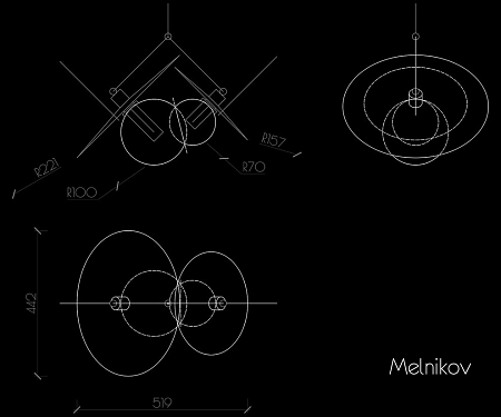 Интерьер в модернизме, проект «Melnikov»