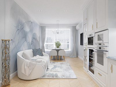 Льдинка на солнце ЖК Clever Park Екатеринбург 89,3 м2, Квартира