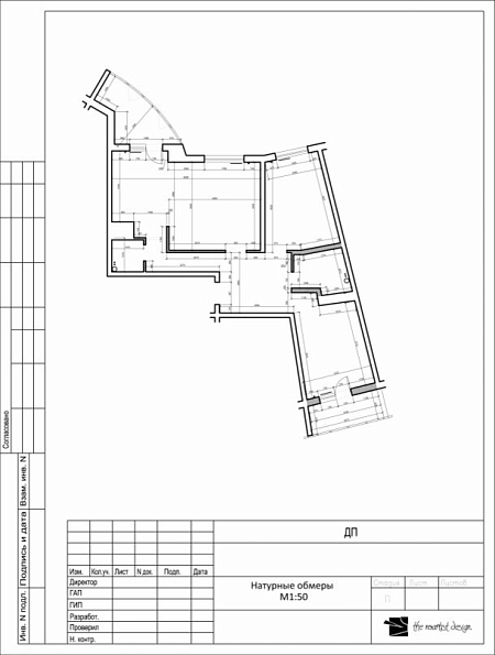 Интерьер с проемом в современном стиле, проект «Ул. Типанова. Квартира 79м²»