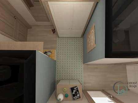 Интерьер в стиле лофт, проект «Light loft»