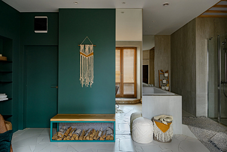 Интерьер в средиземноморском, проект «110m2 Hidden Resort»