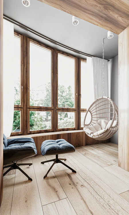 Интерьер в стиле лофт, проект «Петровский пр. д5 ЖК «OSTROV» Квартира «Soft Loft»»