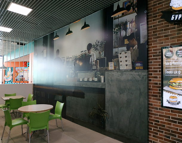 Фудкорт Black Star Burger в Краснодаре. ТРК 