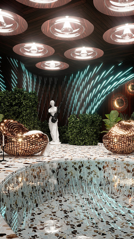 Интерьер в современном стиле, проект «The Aphrodite's Chair»