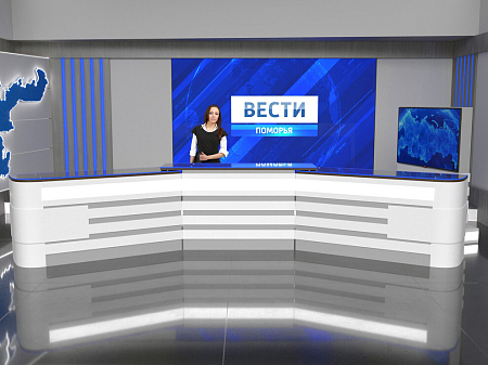 Интерьер офиса в современном стиле, проект «АГТРК 